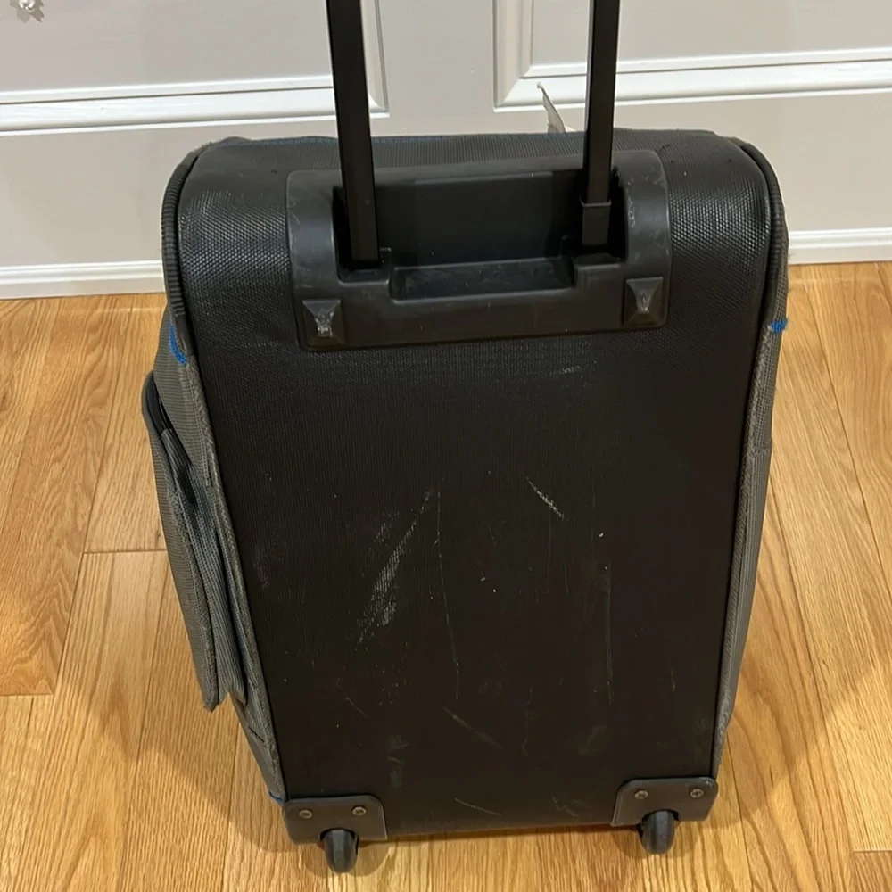 Black and Gray Travel Duffel Bag